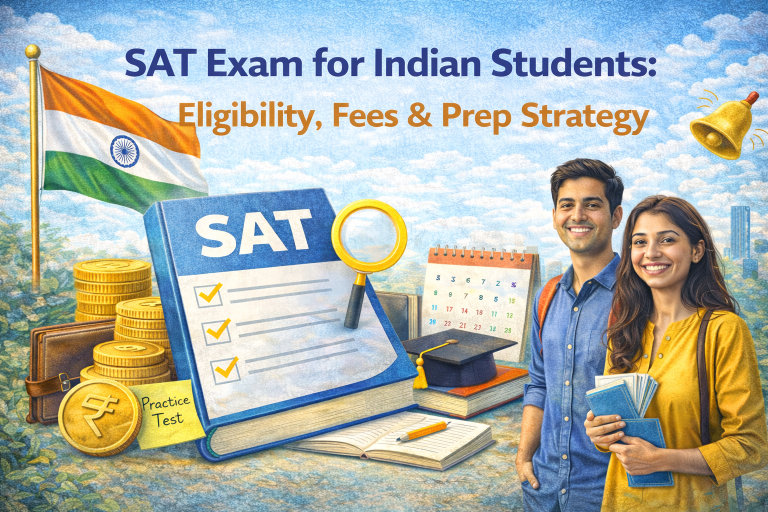 Complete guide to SAT for Indian students. Learn eligibility criteria, exam fees, registration process & proven prep strategies for 2026